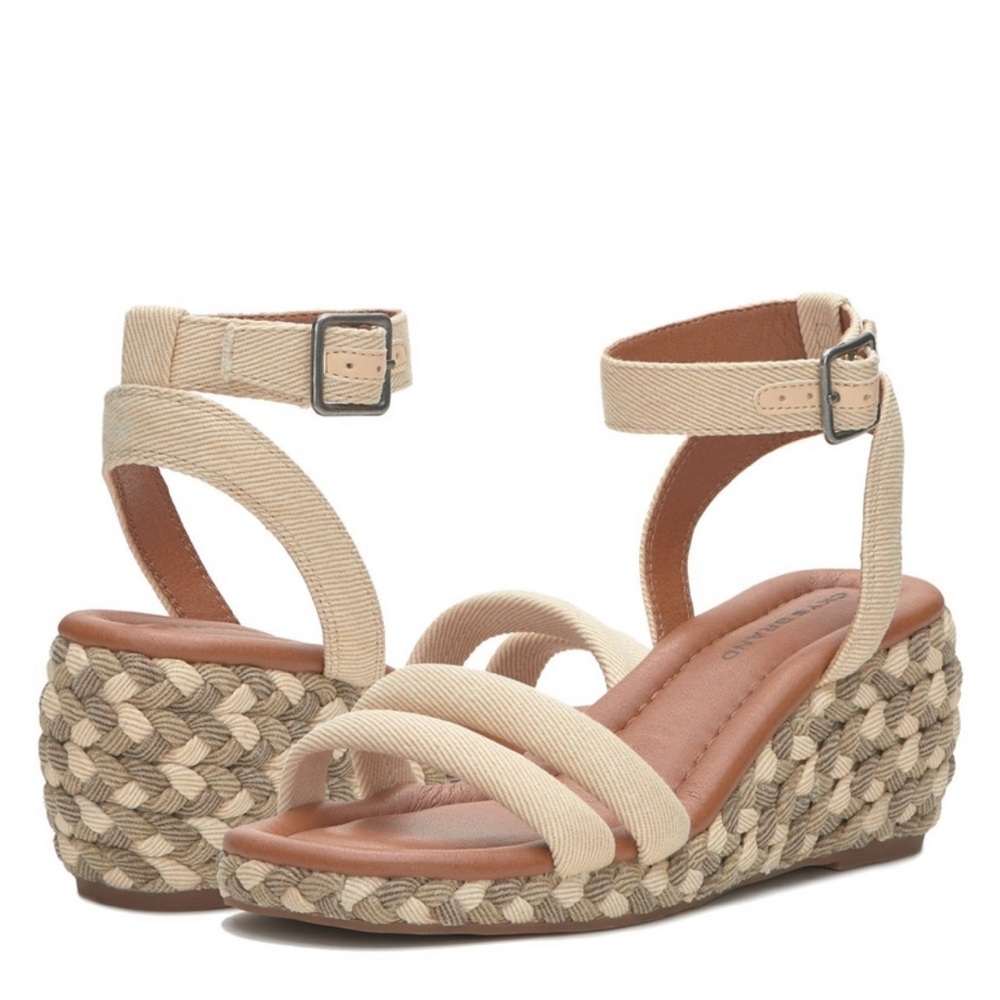 Lucky brand Naylicia Denim Wedge
